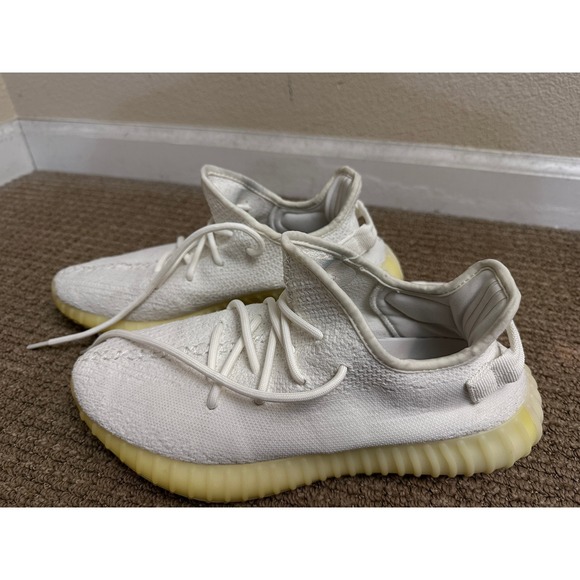 adidas Other - Adidas Yeezy Boost 350 V2 Cream Triple White Mens Sneakers Shoes Size US 9.5